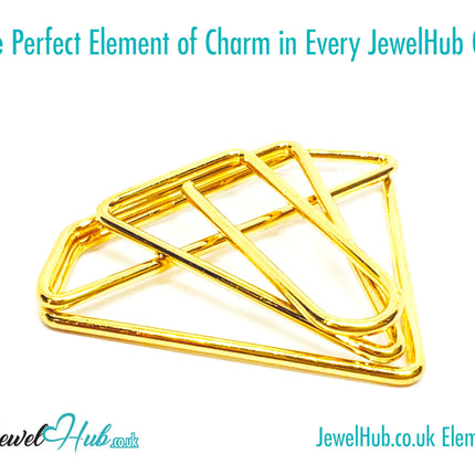 Mini Diamond Ring Paper Clips · Iron Duo · Gold & Rose Gold · Elegant Stationery Accent · Bestseller Combo CT