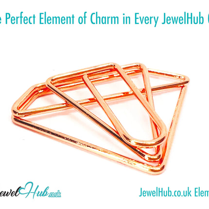 Mini Diamond Ring Paper Clips · Iron Duo · Gold & Rose Gold · Elegant Stationery Accent · Bestseller Combo CT