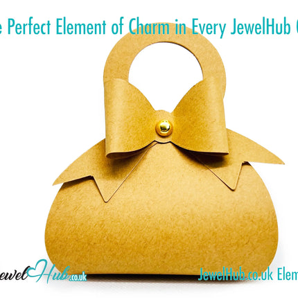 Petite Bloom Paper Gift Bag (Chestnut Ribbon) – Gift Packaging & Presentation Accent CT