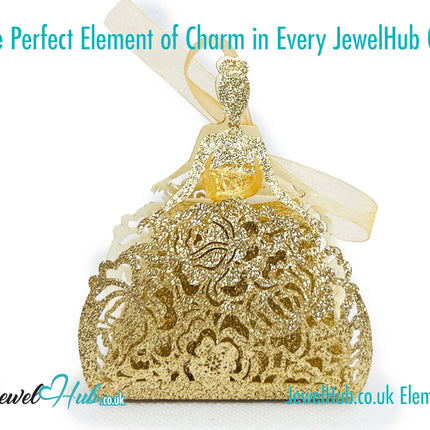 Ballet Keepsake Gift Box (Golden Pirouette) Mini Jewellery Presentation & Collector’s Accent CT