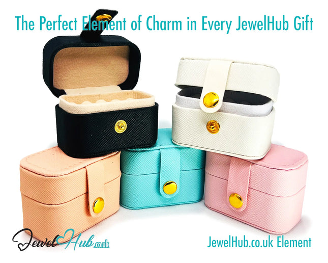 🌈 Mini Travel Jewelry Box — 5 Colour Options · Faux Leather · Velvet Interior · Compact Design CT