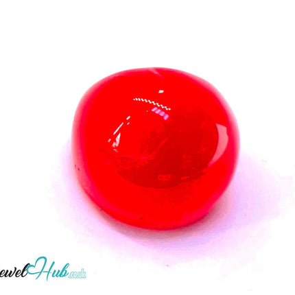 🔴 Giant Resin Ring – US P · US 8 · Bold Sculptural Red · Handcrafted · 11.26g CT