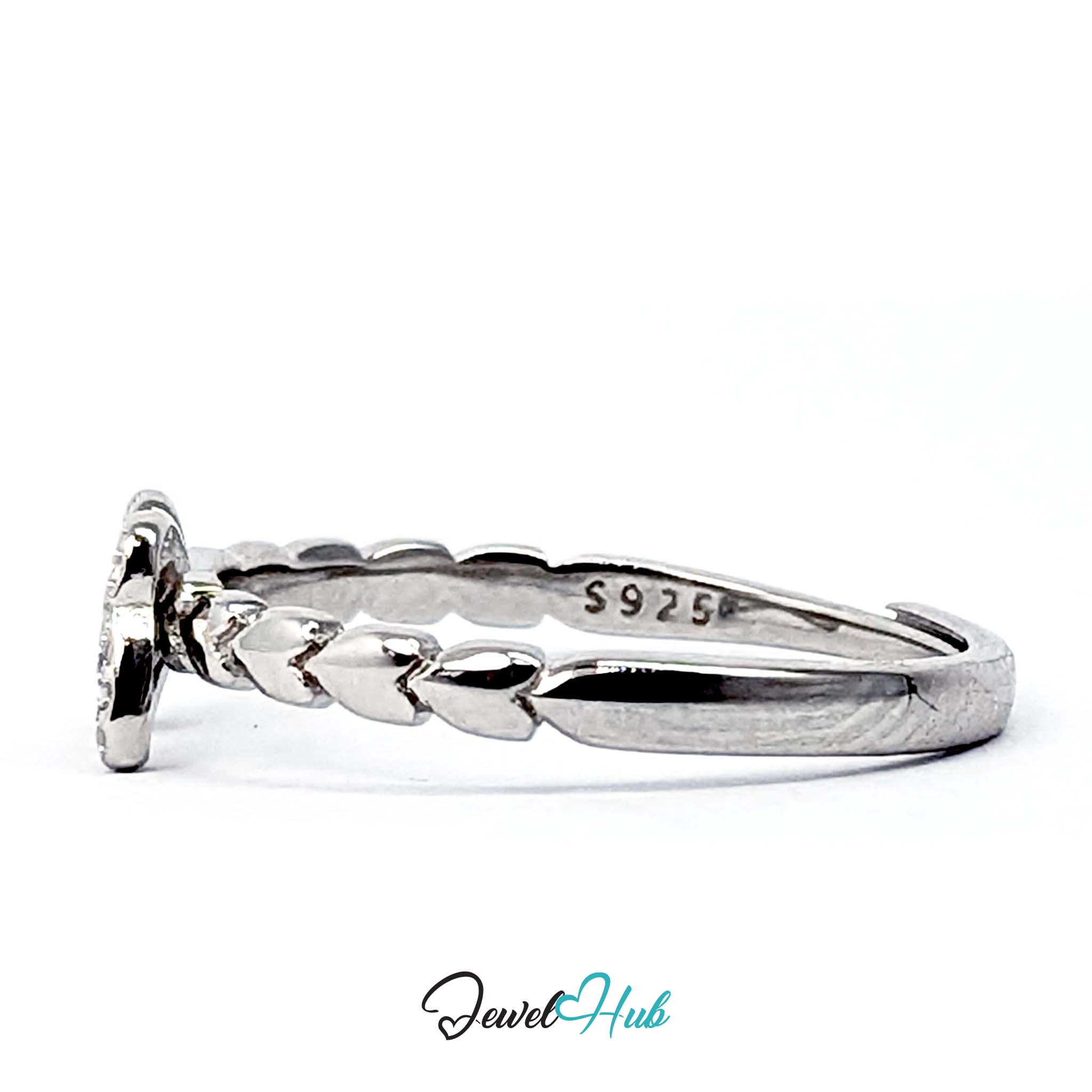 Inside the Butterfly Ring band, showing the S925 stamp