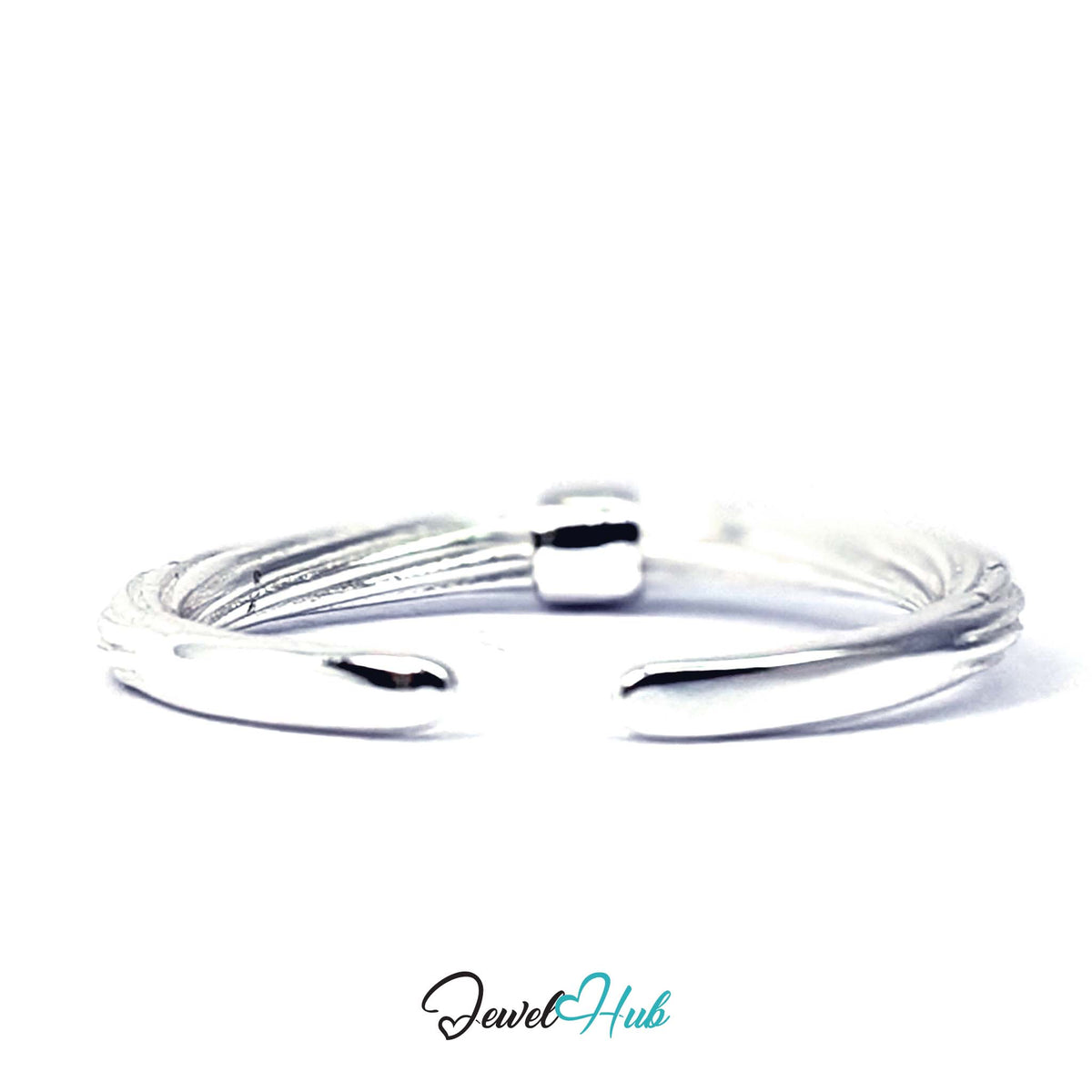 Open back of the adjustable rope strand band - JewelHub
