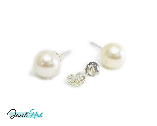 S925 Sterling Silver 7mm Pearl Earrings – Affordable Luxury & Timeless Craftsmanship