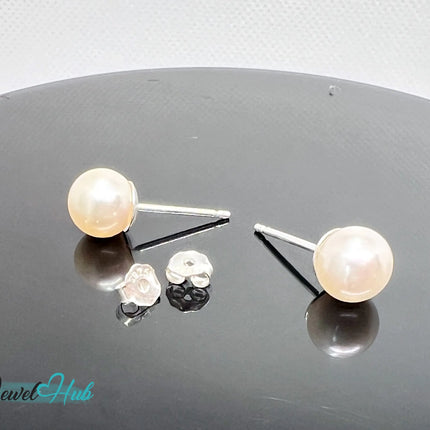 S925 Sterling Silver 7mm Pearl Earrings – Affordable Luxury & Timeless Craftsmanship EM