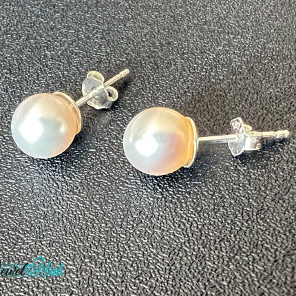 S925 Sterling Silver 7mm Pearl Earrings – Affordable Luxury & Timeless Craftsmanship EM