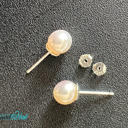 S925 Sterling Silver 7mm Pearl Earrings – Affordable Luxury & Timeless Craftsmanship EM