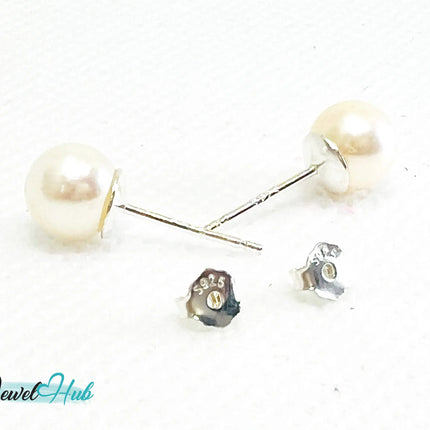 S925 Sterling Silver 7mm Pearl Earrings – Affordable Luxury & Timeless Craftsmanship EM