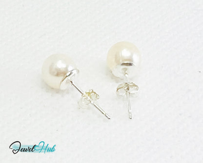 S925 Sterling Silver 7mm Pearl Earrings – Affordable Luxury & Timeless Craftsmanship