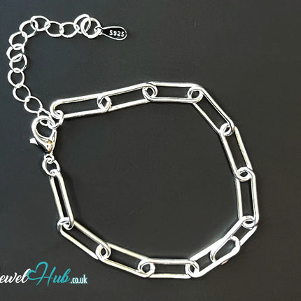 925 Silver Bold Chain Link Bracelet – Gleamweft CT