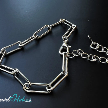 925 Silver Bold Chain Link Bracelet – Gleamweft CT