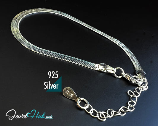 925 Silver Petite Snake Chain Bracelet – Silvershed Light