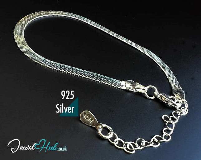 925 Silver Petite Snake Chain Bracelet – Silvershed Light CT