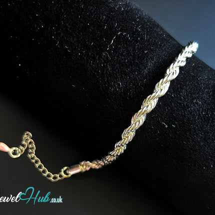 925 Silver Chunky Rope Bracelet – Strandbind CT