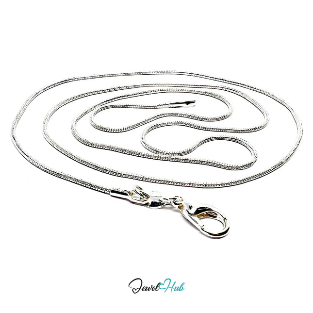 925 Sterling Silver Sleek Chain Necklace – 1.2mm | Timeless Minimalist Layers (fully hallmarked) CT