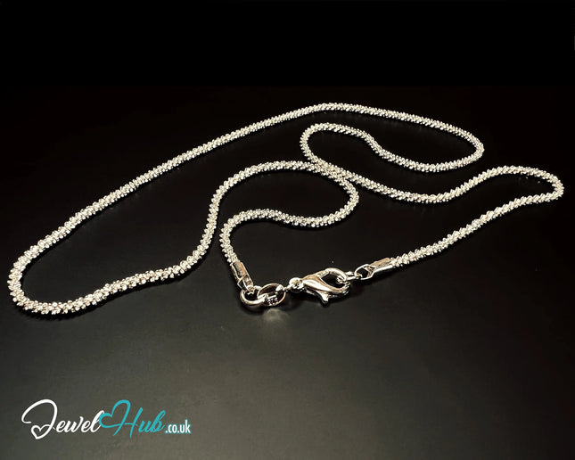 925 Hallmarked Sterling Silver Rope Chain Necklace - 2mm | SilverFlake Strand CT