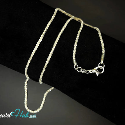 925 Hallmarked Sterling Silver Rope Chain Necklace - 2mm | SilverFlake Strand CT