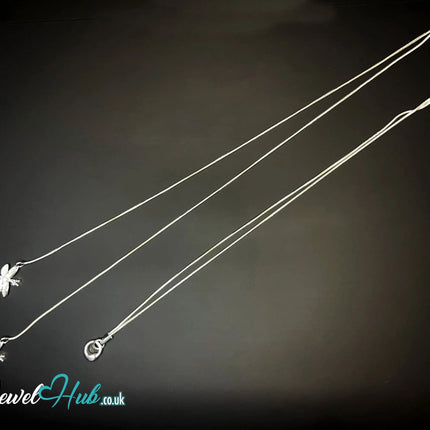 925 Sterling Silver TwinFlight Dragonfly Layered Necklace | Snake Chain Design CT