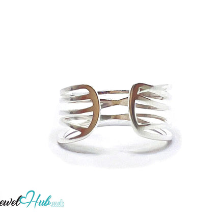 925 Sterling Silver Open Band Ring | 2.10g | Adjustable (N-P)  | Silver Horizon CT