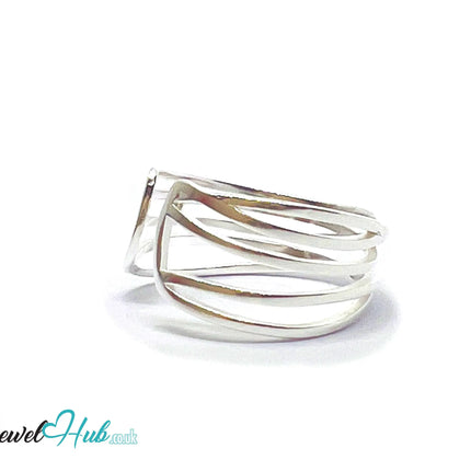 925 Sterling Silver Open Band Ring | 2.10g | Adjustable (N-P)  | Silver Horizon CT