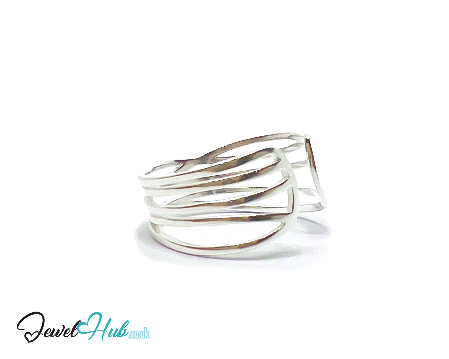 925 Sterling Silver Open Band Ring | 2.10g | Adjustable (N-P)  | Silver Horizon