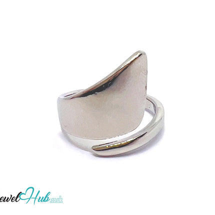 925 Sterling Silver Sculptural Ring | 4.9g | Adjustable (N-P) | Molten Arc CT