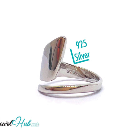 925 Sterling Silver Sculptural Ring | 4.9g | Adjustable (N-P) | Molten Arc CT