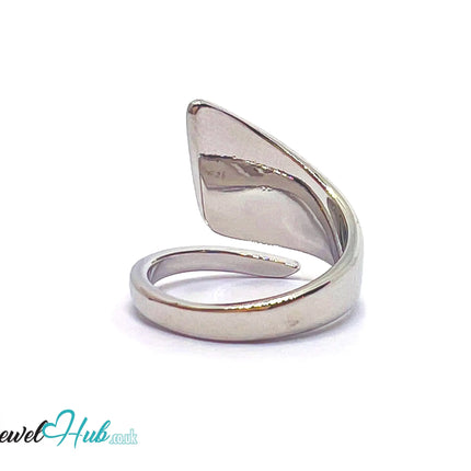 925 Sterling Silver Sculptural Ring | 4.9g | Adjustable (N-P) | Molten Arc CT