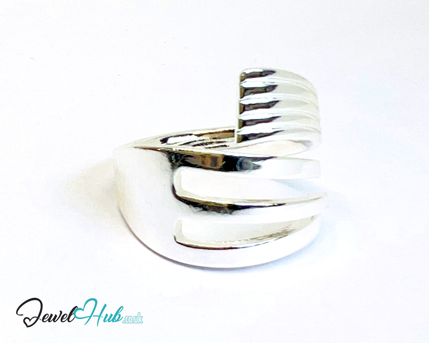 925 Silver Ring (Hallmarked) Layered Band Design | 4.36g | Adjustable (L-N)