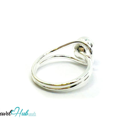 925 Silver Ring (Hallmarked) Orb Crest Design | 2.62g | Adjustable UK N-O-P CA