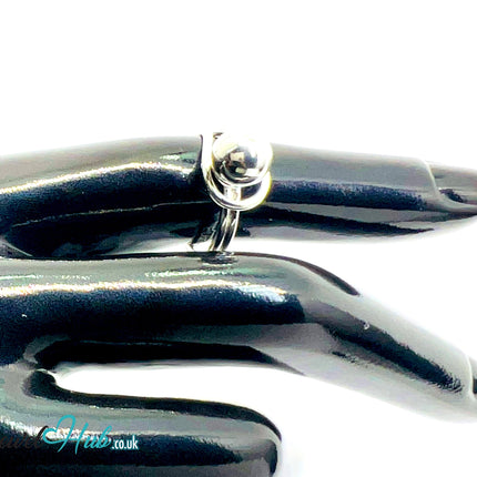 925 Silver Ring (Hallmarked) Orb Crest Design | 2.62g | Adjustable UK N-O-P CA