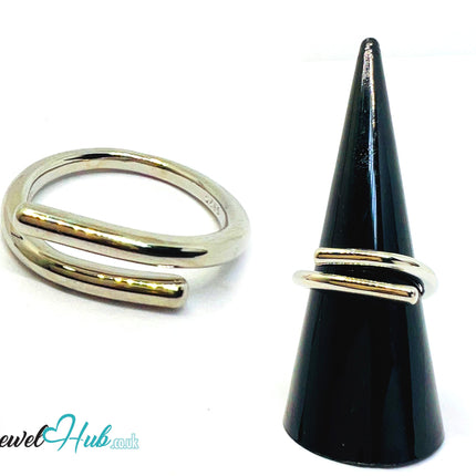 925 Silver Ring (Hallmarked) Forged Nail Design | 3.25g | Adjustable UK O-P-Q CA