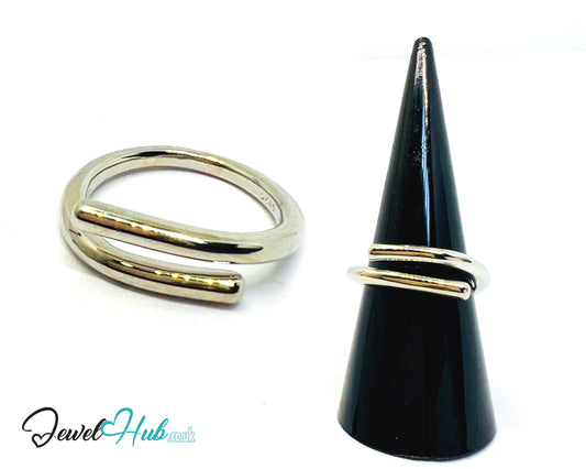 925 Silver Ring (Hallmarked) Forged Nail Design | 3.25g | Adjustable (UK O–Q)