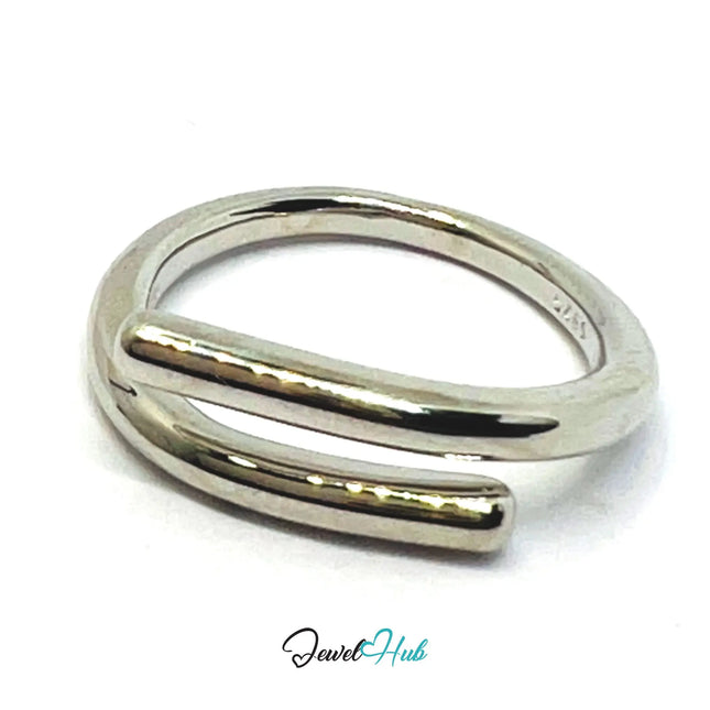 925 Silver Ring (Hallmarked) Forged Nail Design | 3.25g | Adjustable UK O-P-Q CA