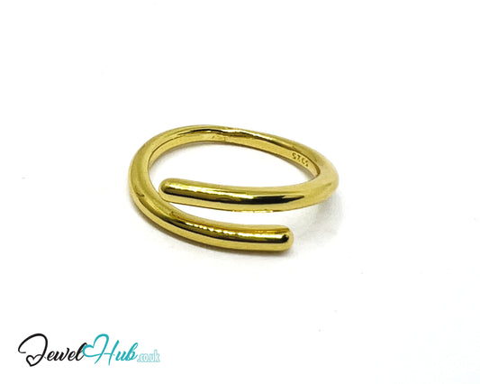 925 Silver Ring (Hallmarked) Forged Nail Design | 3.25g | Adjustable UK O-P-Q
