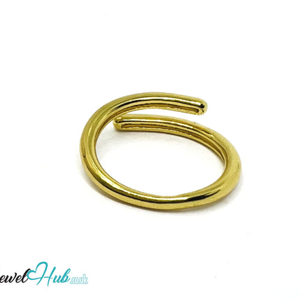 925 Silver Ring (Hallmarked) Forged Nail Design | 3.25g | Adjustable UK O-P-Q CA