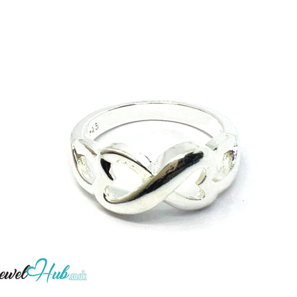925 Silver Ring (Hallmarked) Infinity Heart | 3.31g / 3.45g | UK N US 7 / UK P US 8 CA