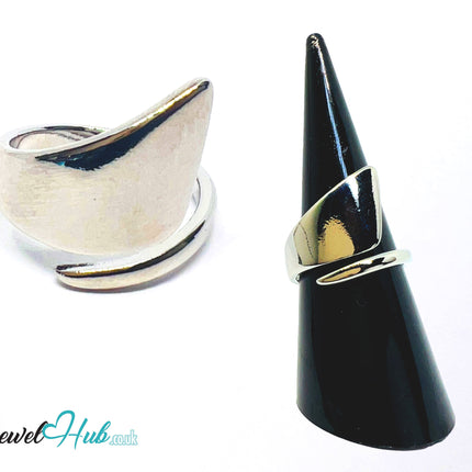 925 Silver Ring (Hallmarked) Sculptural Wrap · UK N-O-P · US 7–8 · 4.56g CA