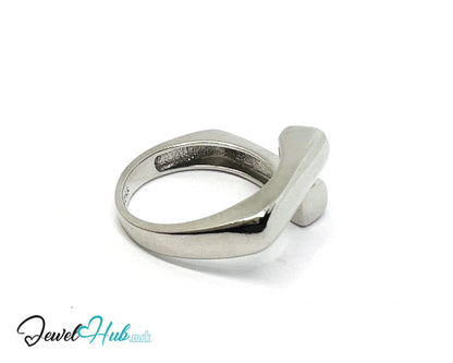 925 Silver Ring (Hallmarked) Linear Merge Design | 4.2g | Adjustable (UK O–Q)