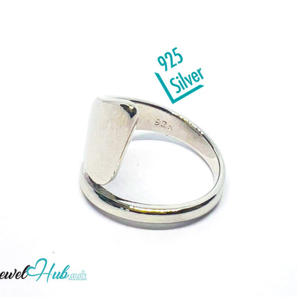 925 Silver Ring (Hallmarked) Sculptural Wrap · UK N-O-P · US 7–8 · 4.56g CA