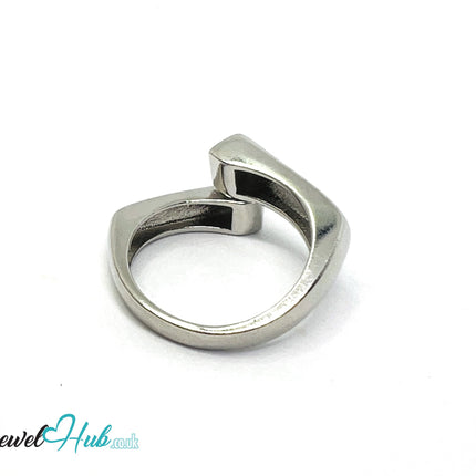 925 Silver Ring (Hallmarked) Linear Merge Design | 4.2g | Adjustable UK O-P-Q CA