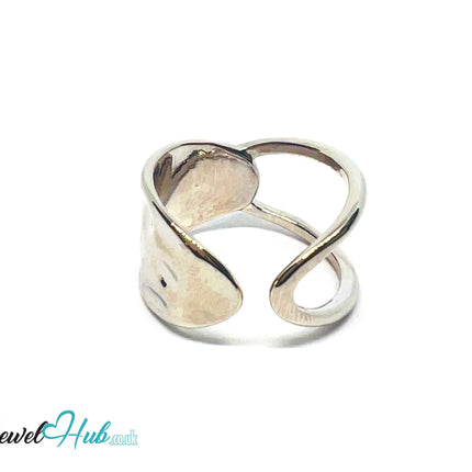 925 Silver Ring (Hallmarked) Twisted Loop · UK N-O-P · US 7–8 · 3.50g CA