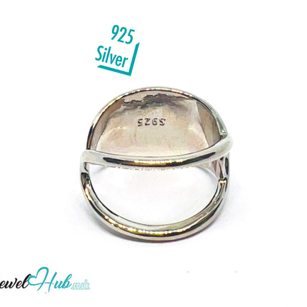 925 Silver Ring (Hallmarked) Twisted Loop · UK N-O-P · US 7–8 · 3.50g CA