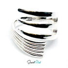 925 Silver Ring (Hallmarked) Multi-Band Wrap · UK N-O-P · US 7–8.5 · 4.34g CA