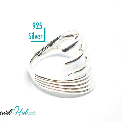 925 Silver Ring (Hallmarked) Multi-Band Wrap · UK N-O-P · US 7–8.5 · 4.34g CA