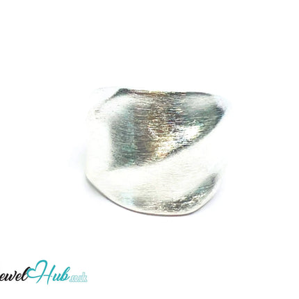 925 Silver Ring (Hallmarked) Twisted Brushed Band · UK L-M-N · US 6–7.5 · 10g CA