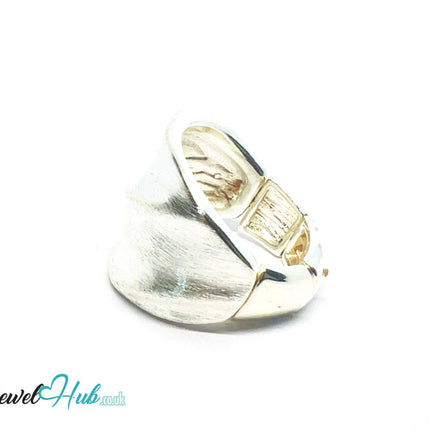925 Silver Ring (Hallmarked) Twisted Brushed Band · UK L-M-N · US 6–7.5 · 10g CA