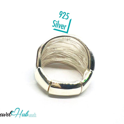 925 Silver Ring (Hallmarked) Twisted Brushed Band · UK L-M-N · US 6–7.5 · 10g CA