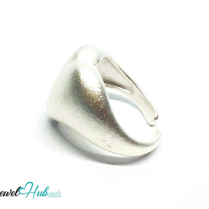 925 Silver Ring (Hallmarked) Matte Heart · UK M-N-O · US 6.5–8 · 6.7g CA